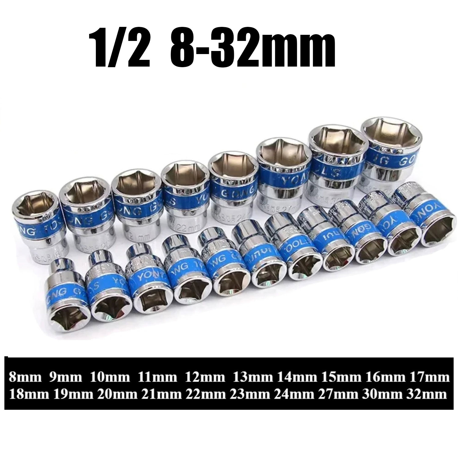 Home Improvement Tim Allen - 8-32mm 1/2 İnç Altıgen Metrik Kısa