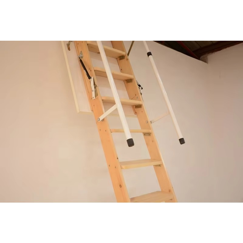 Home Improvement Materials - Ahşap Katlanır Geri Çekilebilir Çatı Merdiveni