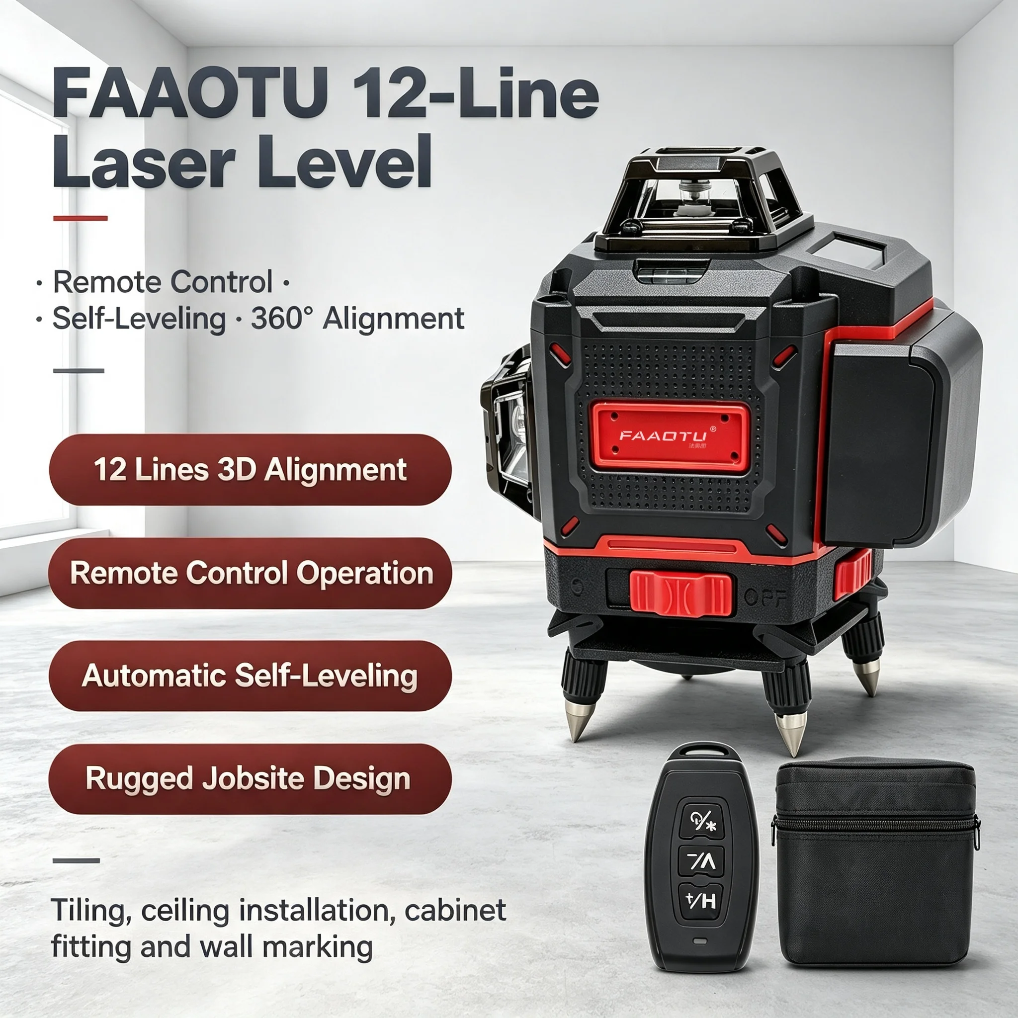 FAAOTU Dijital 360 Derece Çapr - Level Laser Line incelemesi ve fiyatı