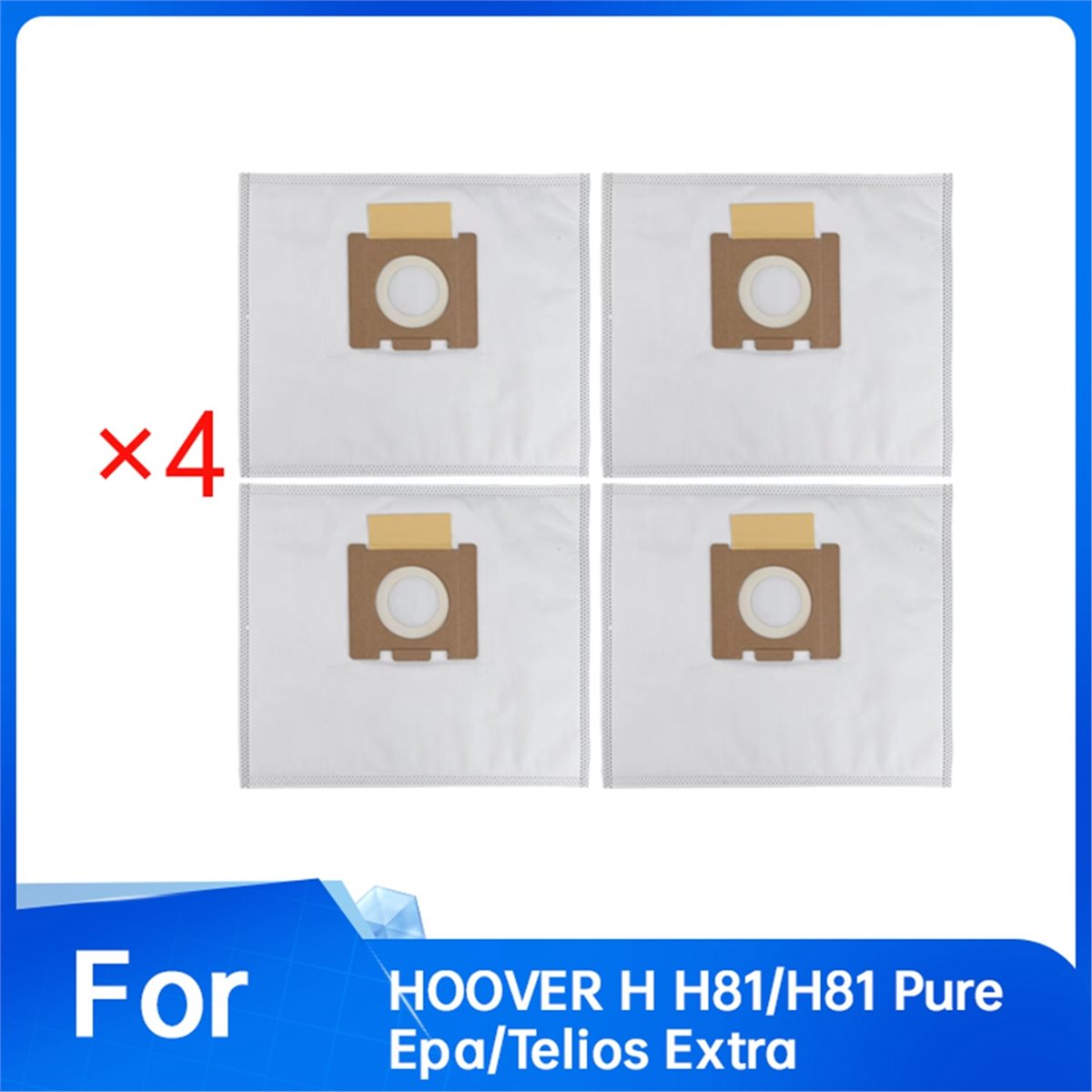 (ABJZ) 4 Adet Toz Torbası HOOV - Home Improvement Materials incelemesi ve fiyatı
